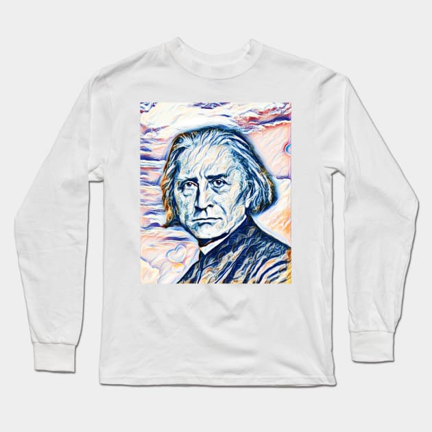 Franz Liszt Portrait | Franz Liszt Artwork 12 Long Sleeve T-Shirt by JustLit